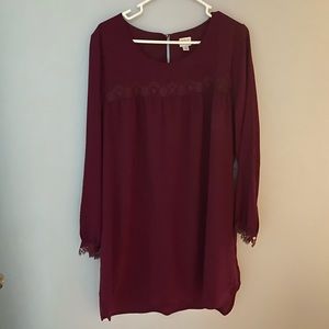 Maroon Swing Dress
